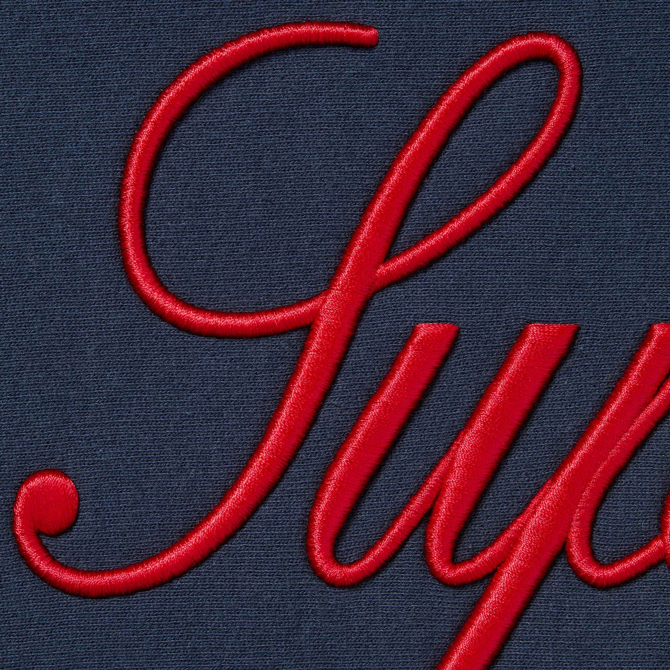 Embroidered Script Hooded Sweatshirt view 7